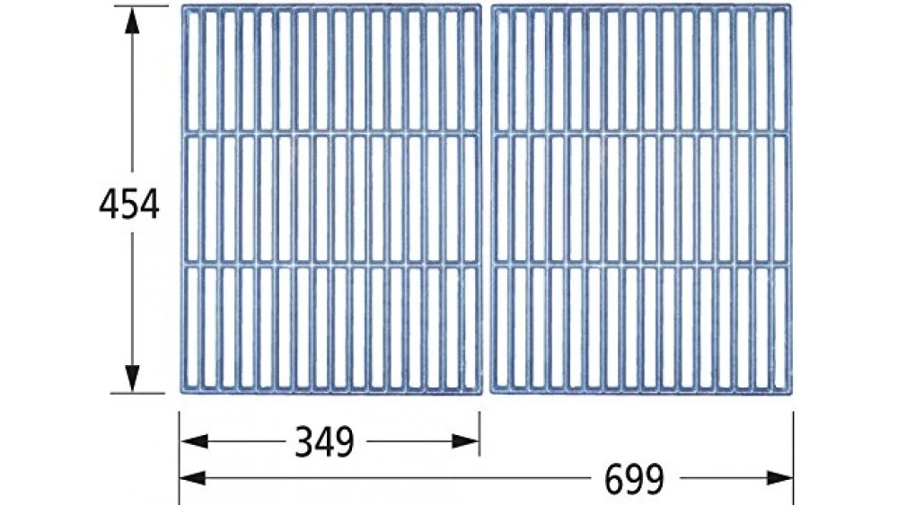 68802 Cast Iron Grill Set For Swiss Grill BBQs