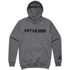 Men’s Gunmetal Heather Logo Hoody - S
