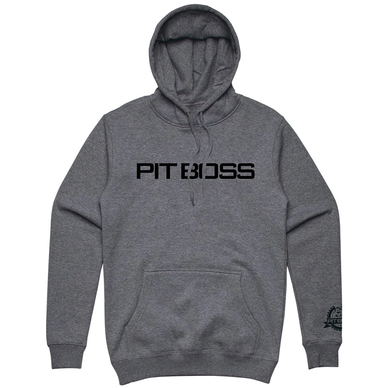Men’s Gunmetal Heather Logo Hoody - S