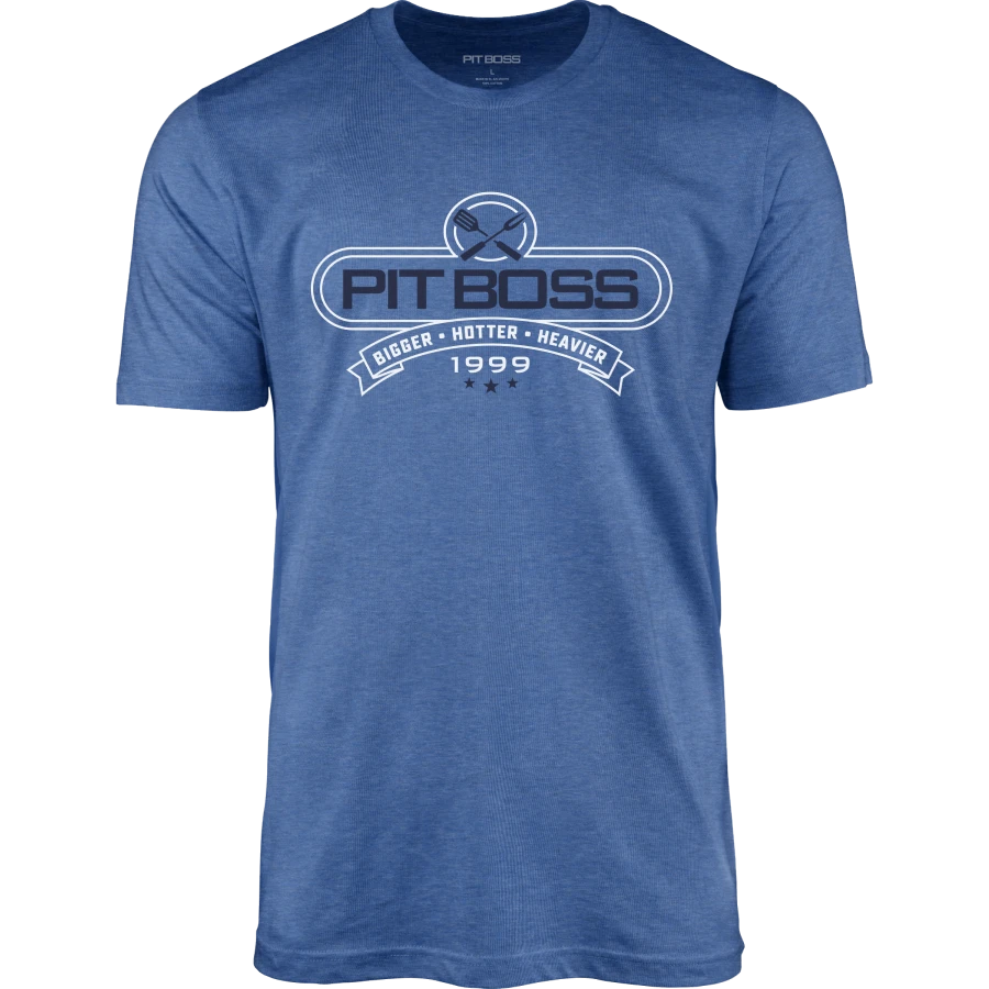 Pit Boss Tools Of The Trade Men’s T-Shirt - Royal Heather - M