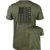 Pit Boss Vertical Flag Men’s T-Shirt - Military Heather Green - S