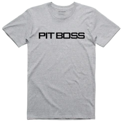 Pit Boss Men’s Grey Heather Logo T-Shirt - S
