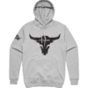 Men’s Grey Heather Bull Hoody - S