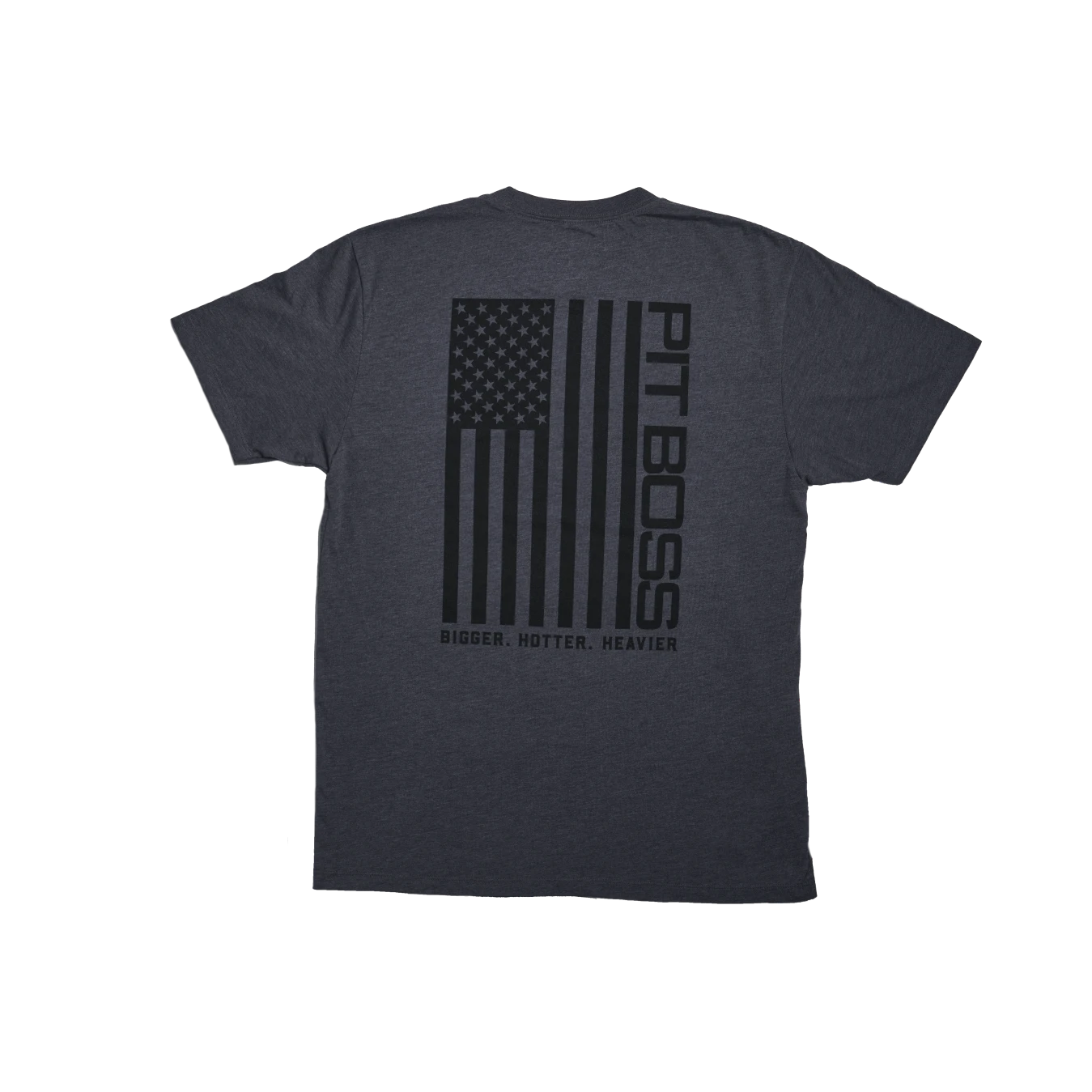 Pit Boss Vertical Flag Men’s T-Shirt - Titanium Heather Gray - S - Image 2