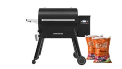 Traeger - Ironwood D2 885 Pellet BBQ - Free Cover And Front Folding Shelf