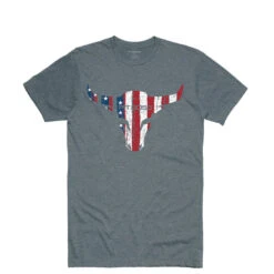 Pit Boss Men’s Heather American Bull T-Shirt - S