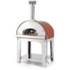 Fontana - Mangiafuoco Wood Pizza Oven With Trolley - Rosso