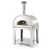 Fontana - Mangiafuoco Wood Pizza Oven With Trolley - Stainless Steel