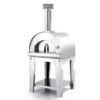 Fontana - Margherita Wood Pizza Oven With Trolley - Stainless Steel