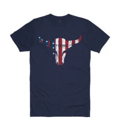 Pit Boss American Bull Men’s T-Shirt - Navy Heather - M