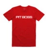 Pit Boss Men’s Red Heather Logo T-Shirt - M