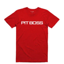 Pit Boss Men’s Red Heather Logo T-Shirt - M
