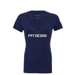Pit Boss Women’s Vintage Navy Logo T-Shirt - S