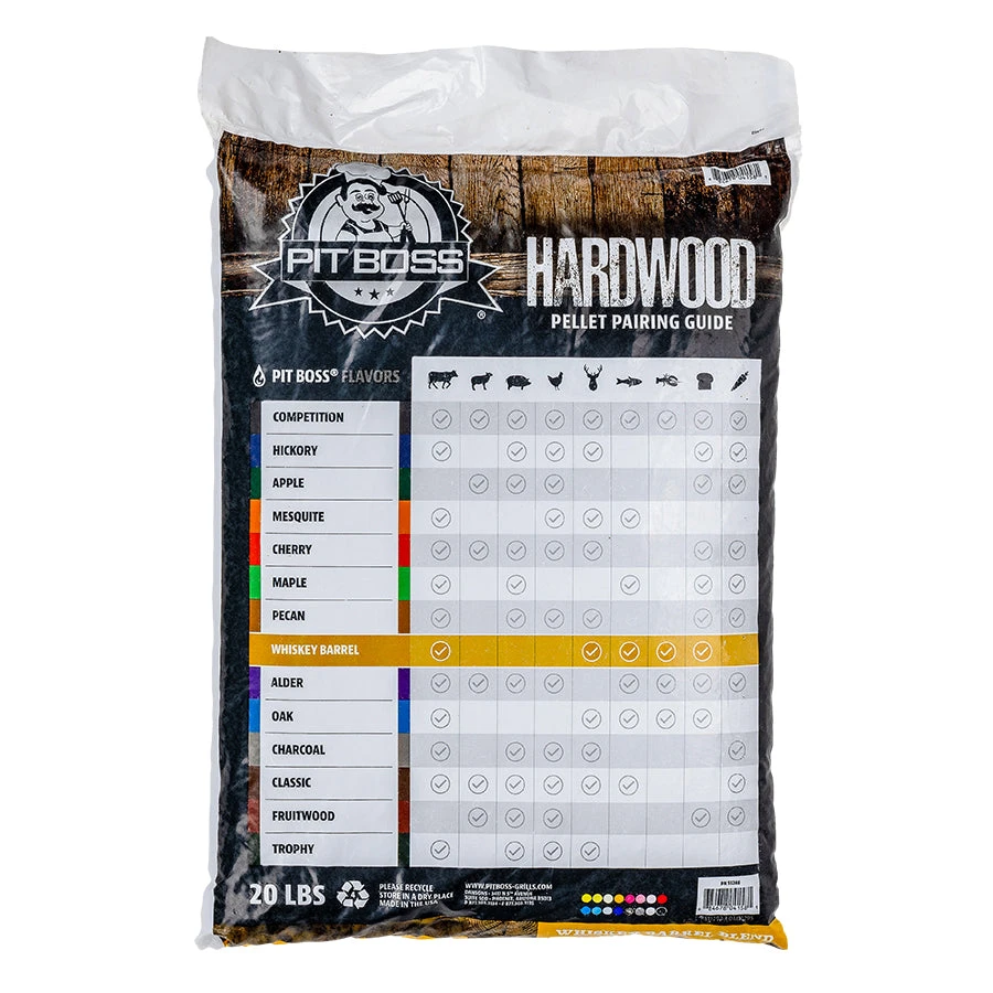 Pit Boss 20 Lb Whiskey Barrel Blend Hardwood Pellets - Image 2